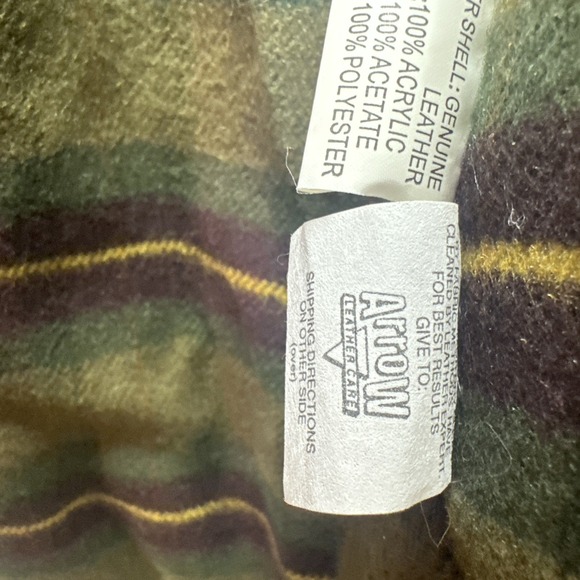 THE TERRITORY AHEAD 1990 Tan LEATHER Heavy Duty Mens L Ranch Field Zip Jacket - Picture 15 of 16